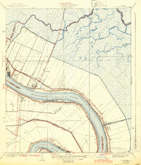 1939 Map of Chalmette, 1944 Print