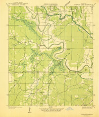 1938 Map of Chemard Lake