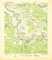 preview thumbnail of historical topo map of Natchitoches County, LA in 1937