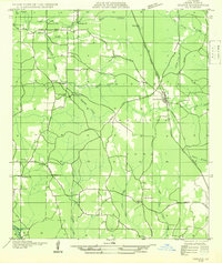 preview thumbnail of historical topo map of Grant County, LA in 1932