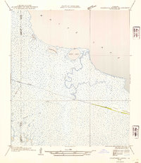 1932 Map of Cameron County, LA, 1954 Print