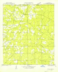 Download a high-resolution, GPS-compatible USGS topo map for Crains Creek, LA (1950 edition)