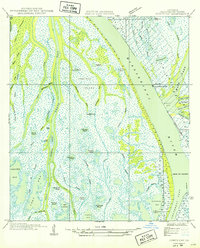 Download a high-resolution, GPS-compatible USGS topo map for Cubits Gap, LA (1949 edition)