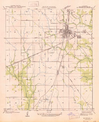 preview thumbnail of historical topo map of DeRidder, LA in 1947