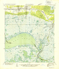 Download a high-resolution, GPS-compatible USGS topo map for Delacroix, LA (1935 edition)