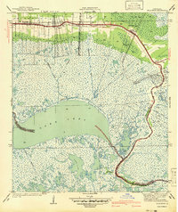 Download a high-resolution, GPS-compatible USGS topo map for Delacroix, LA (1941 edition)