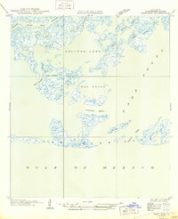 preview thumbnail of historical topo map of Terrebonne County, LA in 1950