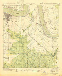 preview thumbnail of historical topo map of Donaldsonville, LA in 1947