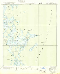 preview thumbnail of historical topo map of St. Bernard County, LA in 1949