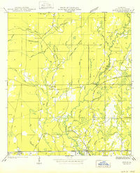 preview thumbnail of historical topo map of Livingston County, LA in 1950