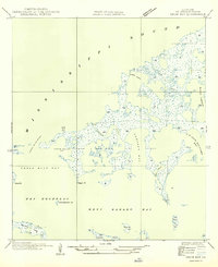 Download a high-resolution, GPS-compatible USGS topo map for Drum Bay, LA (1949 edition)