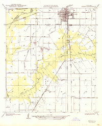 1947 Map of Eunice