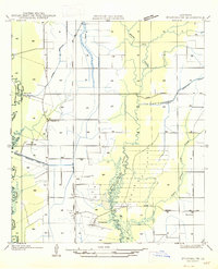 1947 Map of Evangeline