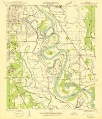 preview thumbnail of historical topo map of Caddo County, LA in 1941