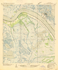 Download a high-resolution, GPS-compatible USGS topo map for Fort St Philip, LA (1947 edition)