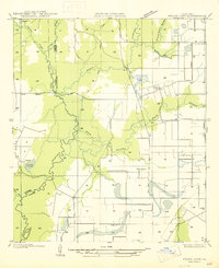 preview thumbnail of historical topo map of Evangeline County, LA in 1947