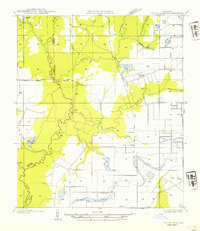 preview thumbnail of historical topo map of Evangeline County, LA in 1954