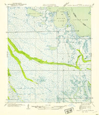 preview thumbnail of historical topo map of Lafourche County, LA in 1954
