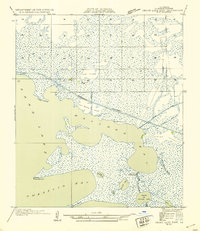 Download a high-resolution, GPS-compatible USGS topo map for Grand Lake East NW, LA (1954 edition)