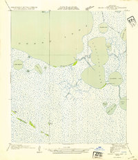 preview thumbnail of historical topo map of Cameron County, LA in 1954