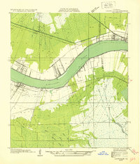 preview thumbnail of historical topo map of St. Charles County, LA in 1932