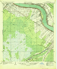 1936 Map of Hahnville
