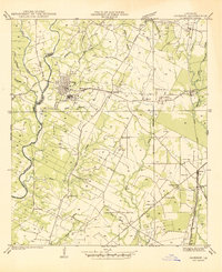 Download a high-resolution, GPS-compatible USGS topo map for Jackson, LA (1945 edition)