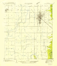 1954 Map of Jennings, LA