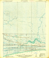 Download a high-resolution, GPS-compatible USGS topo map for Johnsons Bayou, LA (1935 edition)