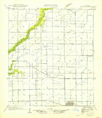 preview thumbnail of historical topo map of Kaplan, LA in 1954