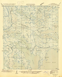 preview thumbnail of historical topo map of St. Bernard County, LA in 1947