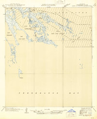 preview thumbnail of historical topo map of Terrebonne County, LA in 1946