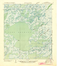 Download a high-resolution, GPS-compatible USGS topo map for Lake Mechant, LA (1935 edition)