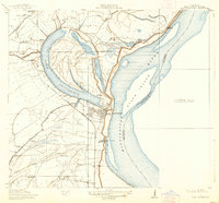 1911 Map of Lake Providence, 1939 Print