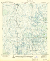 preview thumbnail of historical topo map of Lafourche County, LA in 1945