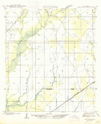 preview thumbnail of historical topo map of Beauregard County, LA in 1947