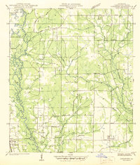 preview thumbnail of historical topo map of Tangipahoa County, LA in 1942