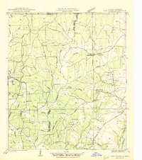 Download a high-resolution, GPS-compatible USGS topo map for Lost Creek, LA (1945 edition)