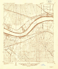 1935 Map of Ama, LA