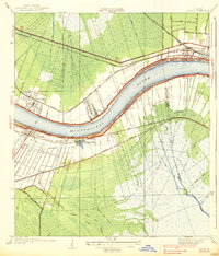 Download a high-resolution, GPS-compatible USGS topo map for Luling, LA (1938 edition)