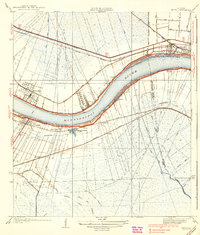 Download a high-resolution, GPS-compatible USGS topo map for Luling, LA (1938 edition)