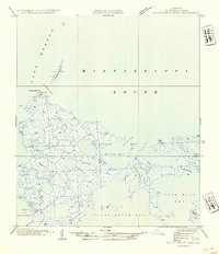 Download a high-resolution, GPS-compatible USGS topo map for Malheureux Point, LA (1954 edition)