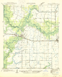 1946 Map of Mermentau, LA