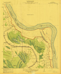 1909 Map of Millikens Bend