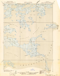 Download a high-resolution, GPS-compatible USGS topo map for Morgan Harbor, LA (1935 edition)