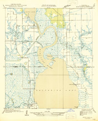 Download a high-resolution, GPS-compatible USGS topo map for Moss Lake, LA (1946 edition)