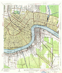 Download a high-resolution, GPS-compatible USGS topo map for New Orleans East, LA (1939 edition)