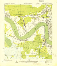 preview thumbnail of historical topo map of Jefferson County, LA in 1932