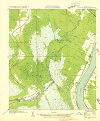 preview thumbnail of historical topo map of Jefferson County, LA in 1932
