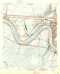 1938 Map of Metairie, LA, 1949 Print